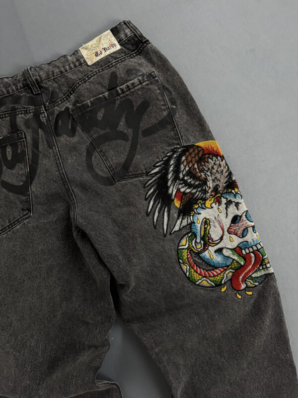 Ed Hardy Jeans Tatto Embroidered - Imagem 2