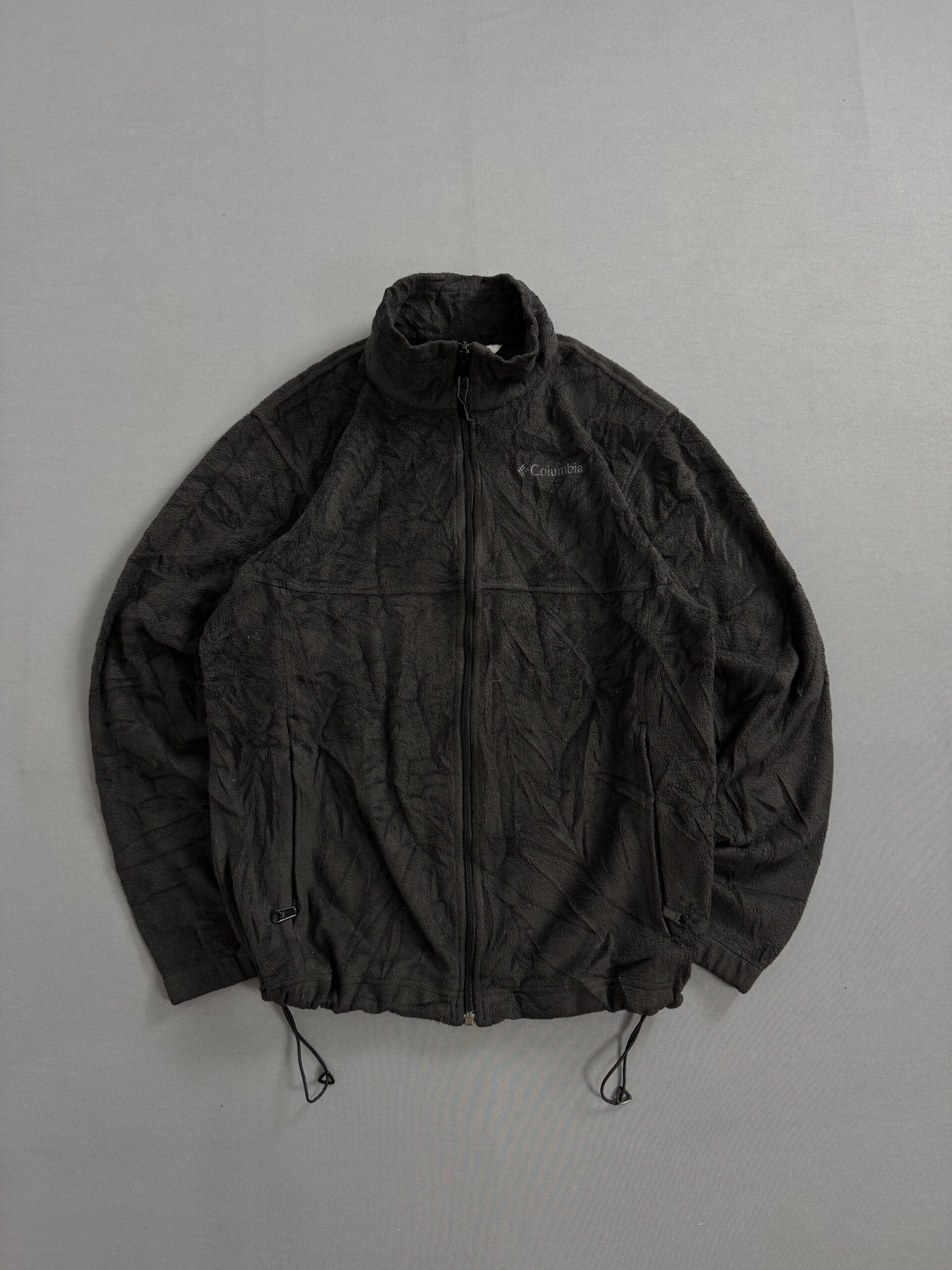 Fleece Columbia Escrita Bordada - Preto