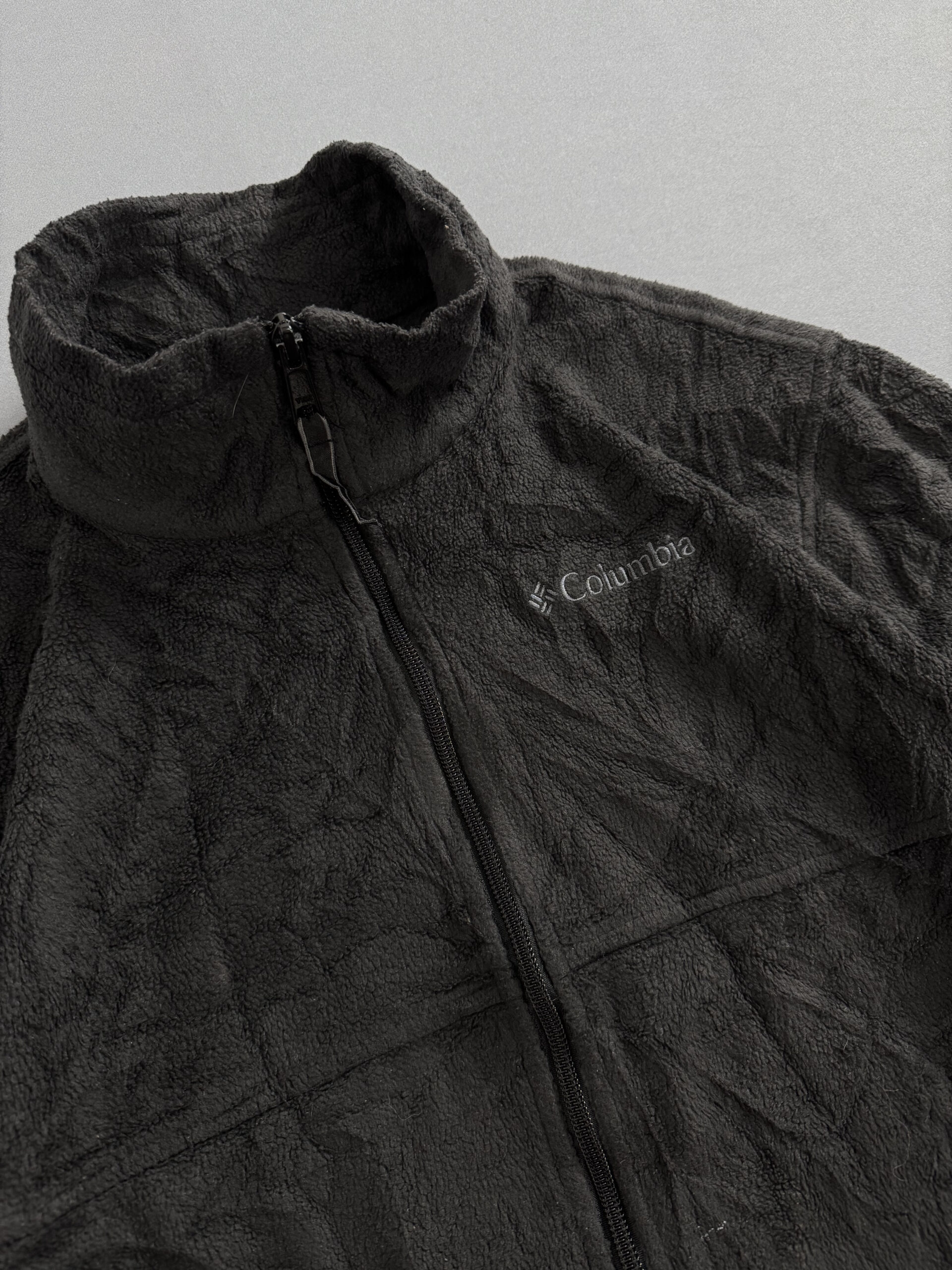 Fleece Columbia Escrita Bordada - Preto - Imagem 3