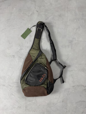 Sling Bag Dadora Class Inverso - Marrom e Verde