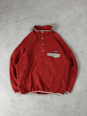 Fleece Patagonia Snap-T Y2K - Vermelho