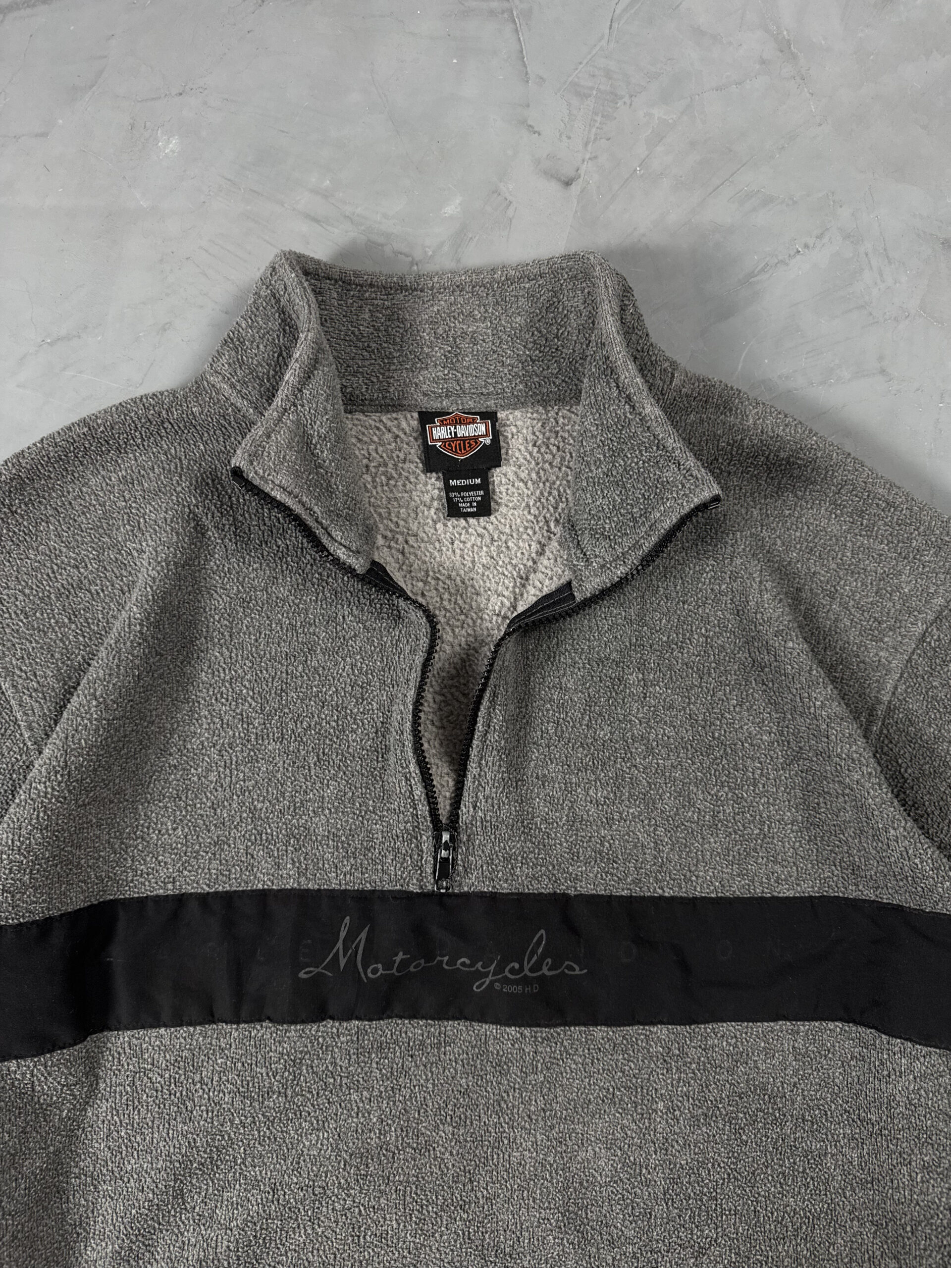 Fleece Harley-Davidson Half-Zip - Cinza - Imagem 3