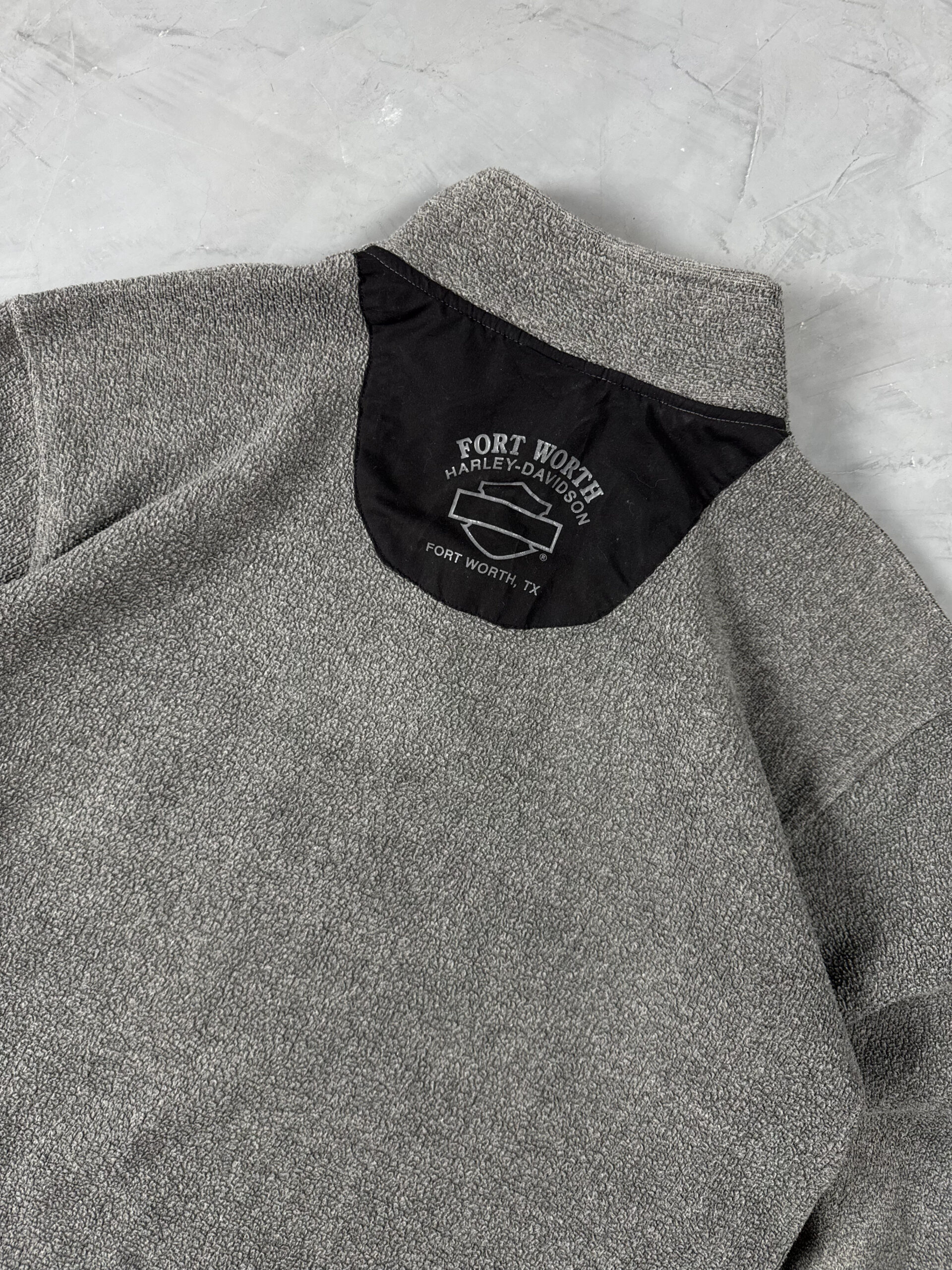 Fleece Harley-Davidson Half-Zip - Cinza - Imagem 5