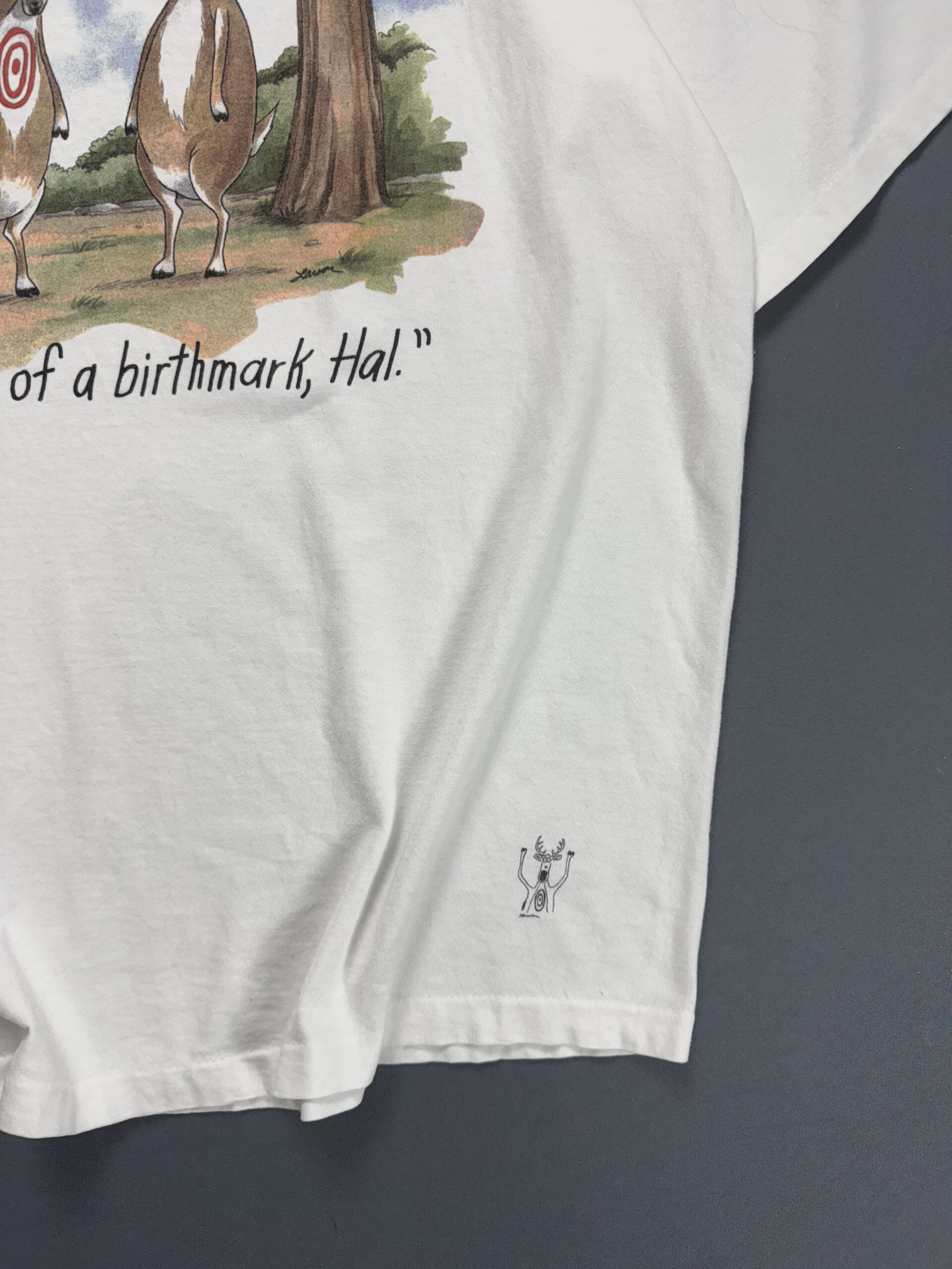Camiseta Vintage The Far Side " Bummer of a birthmark, Hal" - Imagem 3