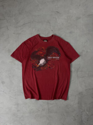 Camiseta Harley-Davidson Head – Vermelha