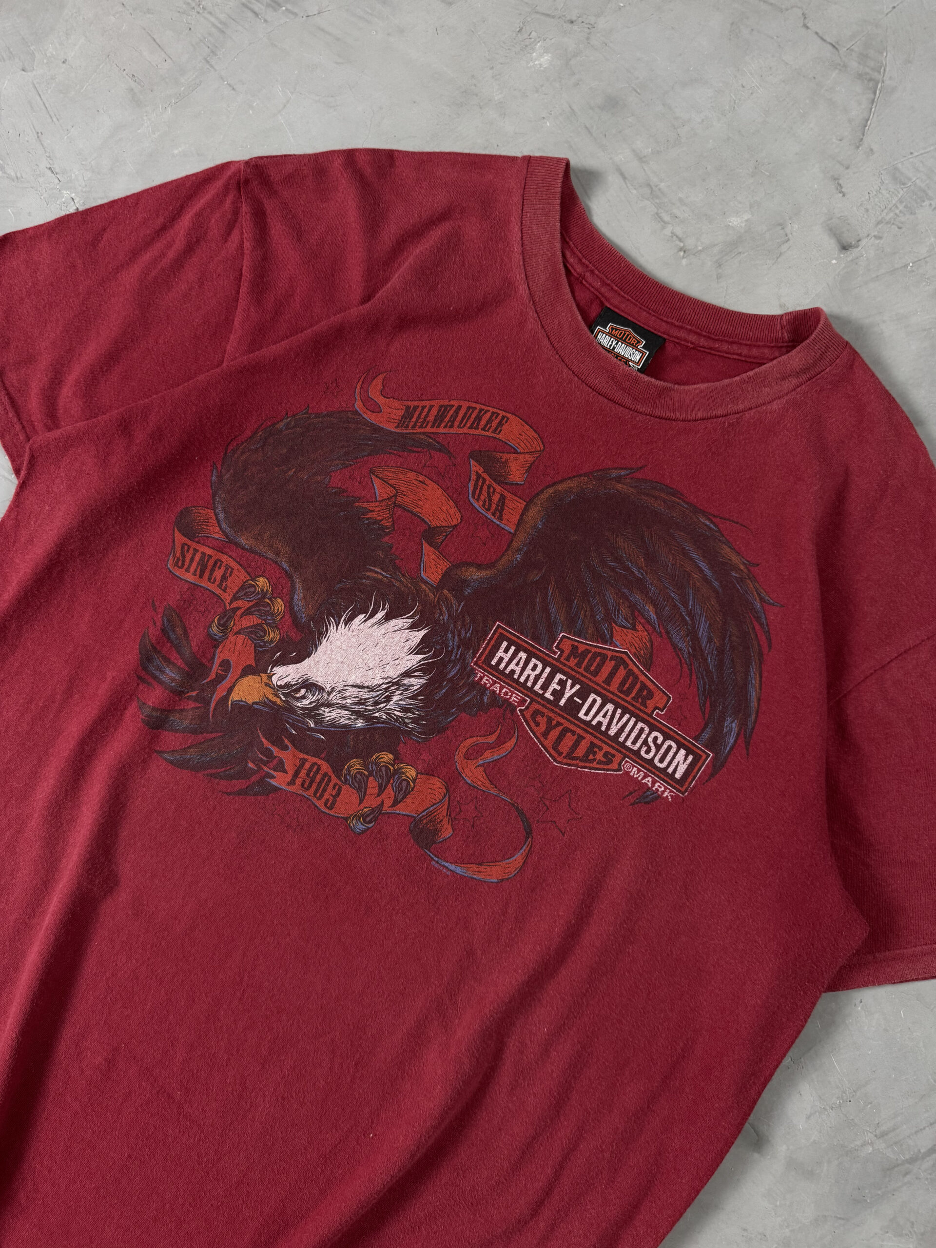 Camiseta Harley-Davidson Head – Vermelha - Imagem 2