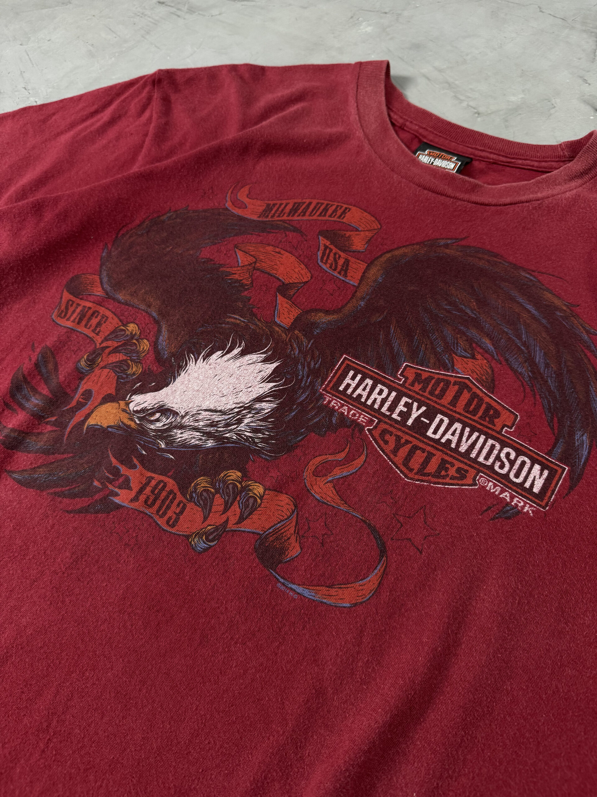 Camiseta Harley-Davidson Head – Vermelha - Imagem 3