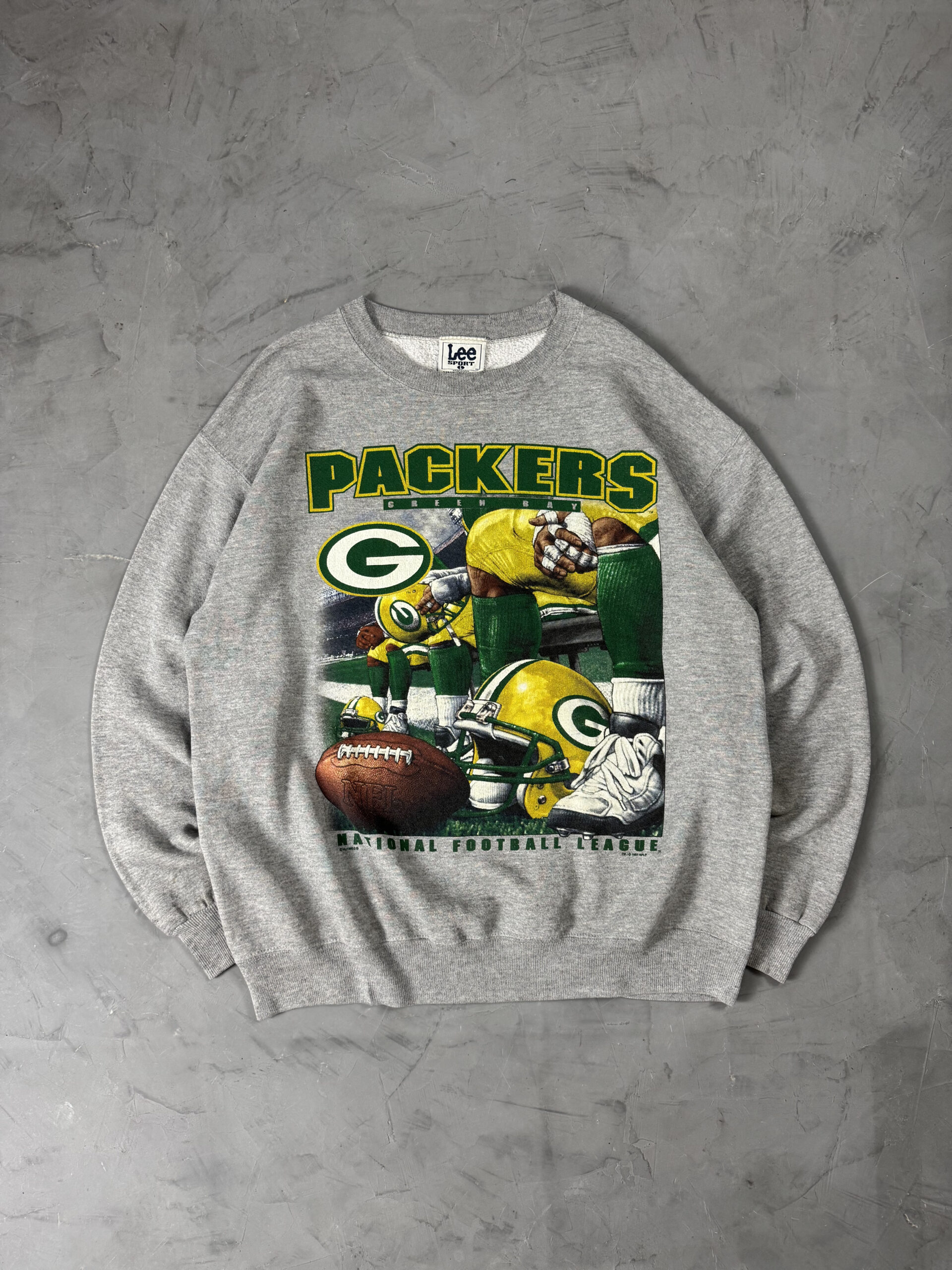 Vintage Hoodie Packers League Lee