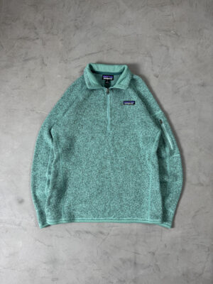 Blusa Patagonia Better Sweater Half Zip Verde Água